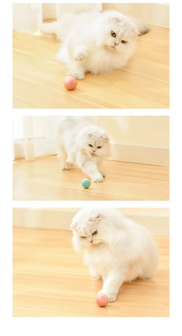 Interactive Cat Toy Ball Smart Cat Toys Indoor Automatic Rolling Magic Ball Electronic Interactive Cat Toy Cat Game Accessories