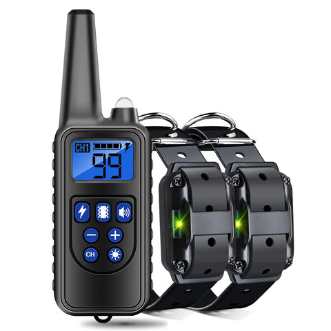 Remote Dog Training Collar Obedience Behavior Electronic Static Anti-Bark Electronic Shock Collar E-Collar Stimulation No-Bark