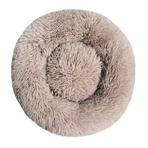 Round Dog Bed Winter Warm Cat Bed Plush Basket for Dog Washable Pet Bed for Small Medium Large Dog Sofa Cat