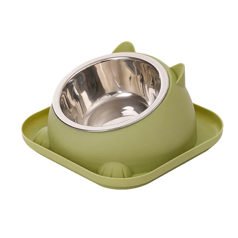 Fun Shaped Anti Tipping Cat Bowl With Added Water to Prevent Ants