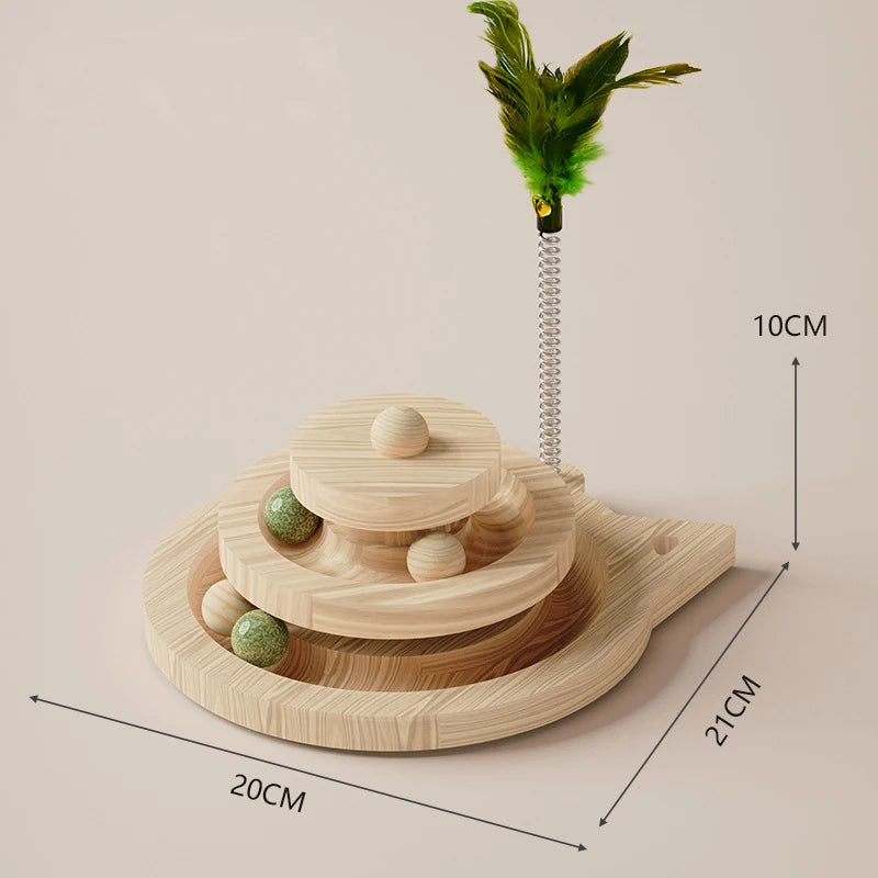 New Pet Cat Toy Cat Turntable Funny Cat Scrapers Tower Durable Sisal Scratching Board Tree cat Grab Post Cat Supplies