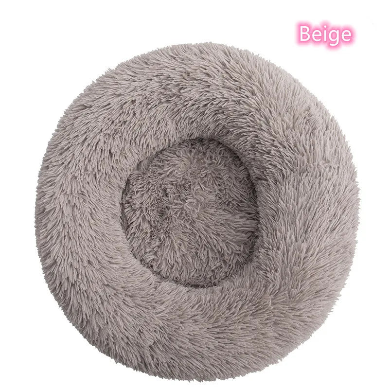 Super Soft Pet Cat Bed Plush Full Size Washable Calm Bed Donut Bed Comfortable Sleeping Artifact Suitable For All Kinds Of Cats