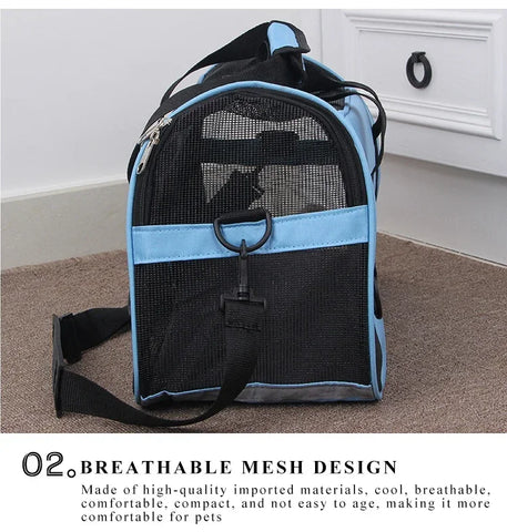 Portable Dog Cat Carrier Bag Pet Puppy Travel Bags Breathable Mesh Small Dog Cat Dogs Outdoor Tent Carrier Outgoing Pets Handbag