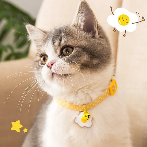 New Adjustable Kitten Collar with Bell Cut Pet Cat Collars Breakaway Cats Necklace Puppy Collar Cat Supplies Cat Accessories