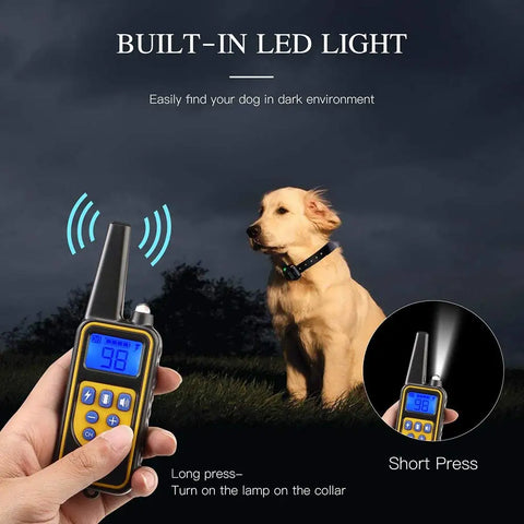 Remote Dog Training Collar Obedience Behavior Electronic Static Anti-Bark Electronic Shock Collar E-Collar Stimulation No-Bark