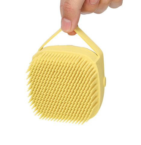 Silicone Dog Bath Massage Gloves Brush Pet Cat Bathroom Cleaning Tool Comb Brush for Dog Can Pour Shampoo Dog Grooming Supplies