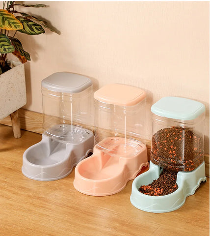 Cat Pet Automatic Feeder Drinking Bowl Large Capacity Dog 3.8L Combination Grain Storage Bucket Supplier