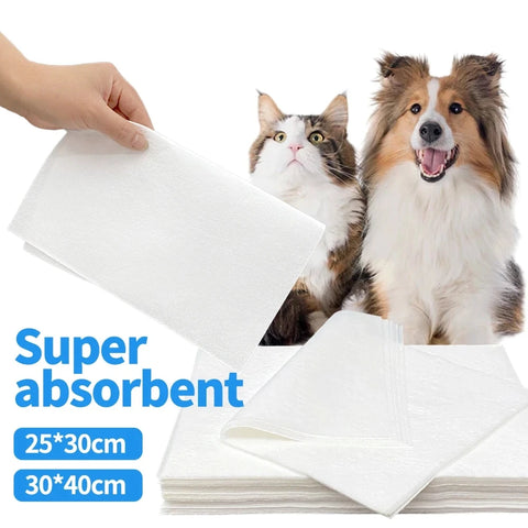 Pet Potty Disposable Dog Pee Pad Suction Diapers Urine Absorbent Mat Paper Pet Cat Training Toilet Cleaning Supplies Accessories