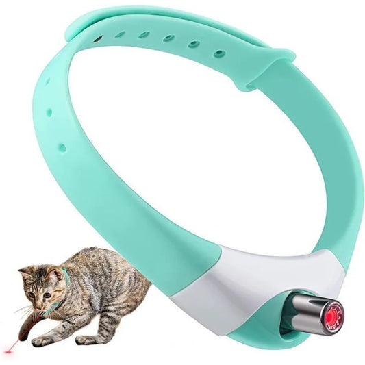 Smart Laser Tease Cat Collar Electric USB Charging Kitten Wearable Automatically Toys Interactive Training Pet Exercise Toys