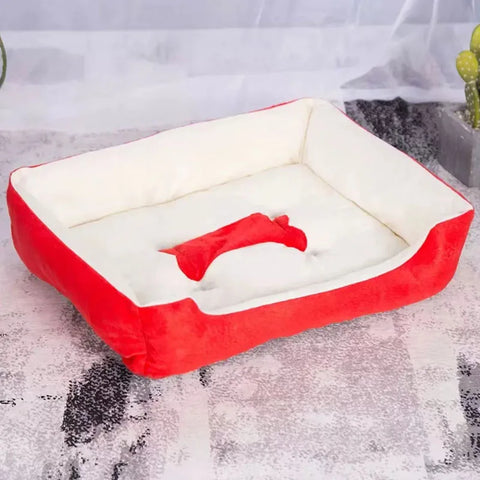 Warm Bone Pet Dogs Bed Washable House Cat Puppy Cotton Kennel Mat Soft Nest Dog Baskets Pet Products For Small Medium Large Dog