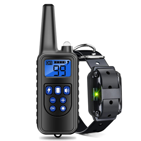 Remote Dog Training Collar Obedience Behavior Electronic Static Anti-Bark Electronic Shock Collar E-Collar Stimulation No-Bark