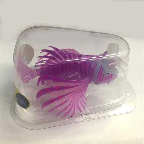 Aquarium Artificial Luminous Lionfish Fish Tank Landscape Silicone Fake Fish Floating Glow In Dark Ornament Home Decoration
