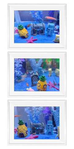 Aquarium Decoration Landscaping Accessories Fish Tank Aquarium Decoration Cartoon Character Pineapple House Decoration