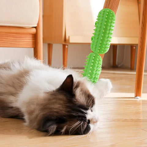 Pet Cat Hair Removal Massage Comb Cats Scratching Rubbing Brush kitten Grooming Self Cleaning Wall Corner Cat Scratcher Combs