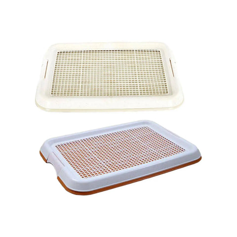 Dog Toilet Anti Slip Removable Mesh Potty Training Tray Puppy Pee Pad Holder for Small Dog Cat Pet Cleaning Supplies