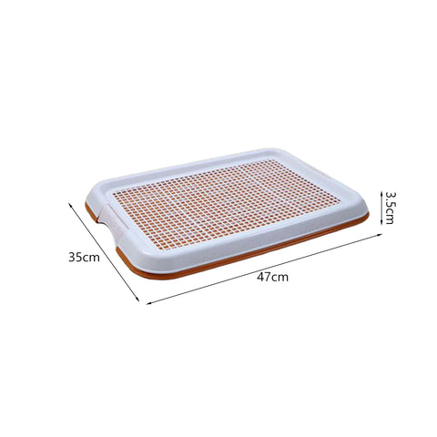 Dog Toilet Anti Slip Removable Mesh Potty Training Tray Puppy Pee Pad Holder for Small Dog Cat Pet Cleaning Supplies