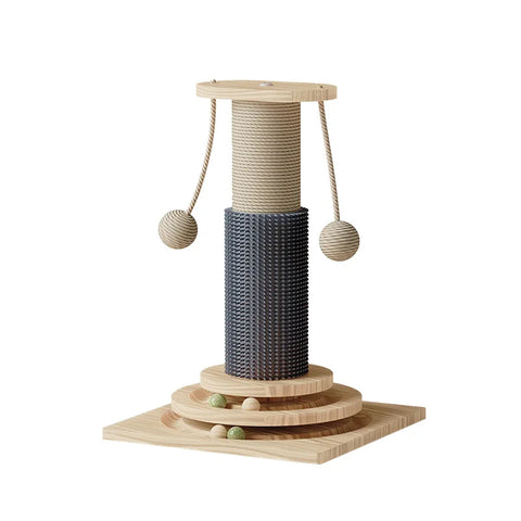 New Pet Cat Toy Cat Turntable Funny Cat Scrapers Tower Durable Sisal Scratching Board Tree cat Grab Post Cat Supplies