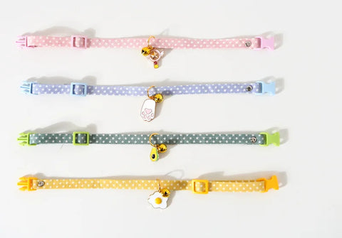 New Adjustable Kitten Collar with Bell Cut Pet Cat Collars Breakaway Cats Necklace Puppy Collar Cat Supplies Cat Accessories