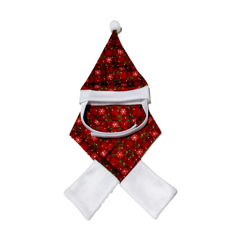 Christmas Dog Scarf Hat Santa Claus Dog Cat Costumes Hat Warm Pet Cosplay Costume Christmas Clothes Pet Clothes New Year Gift