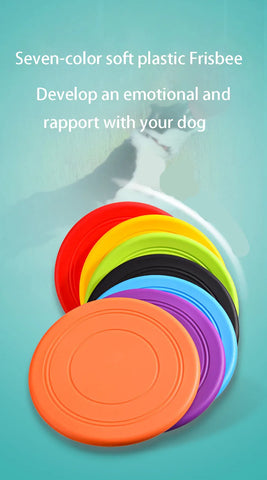 Silicone Flying Saucer Funny Dog Cat Toy Dog Game Flying Discs Resistant Chew Puppy Training Interactive Pet Supplies