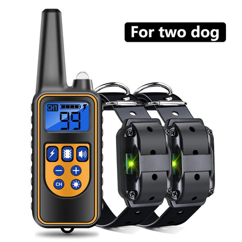 Remote Dog Training Collar Obedience Behavior Electronic Static Anti-Bark Electronic Shock Collar E-Collar Stimulation No-Bark