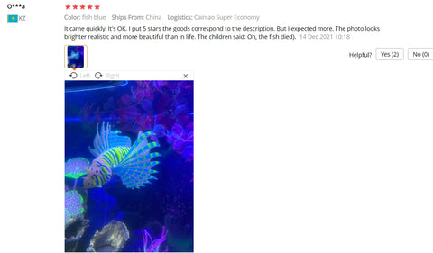 Aquarium Artificial Luminous Lionfish Fish Tank Landscape Silicone Fake Fish Floating Glow In Dark Ornament Home Decoration