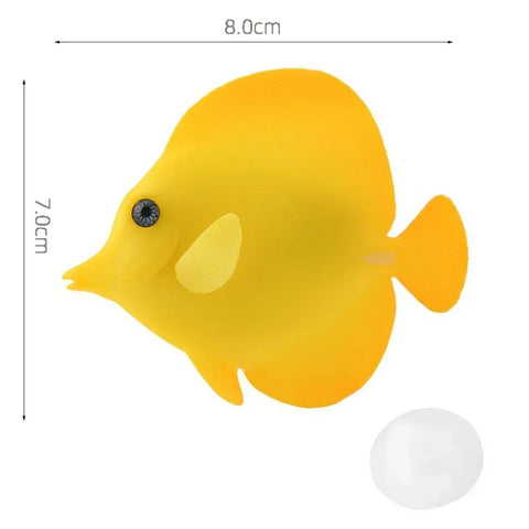 Aquarium Artificial Luminous Lionfish Fish Tank Landscape Silicone Fake Fish Floating Glow In Dark Ornament Home Decoration