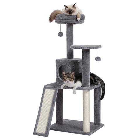 Cat Scratcher Tower Home Furniture Cat Tree Pets Hammock Sisal Cat Scratching Post Climbing Frame Toy Spacious Perch