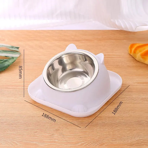 Fun Shaped Anti Tipping Cat Bowl With Added Water to Prevent Ants