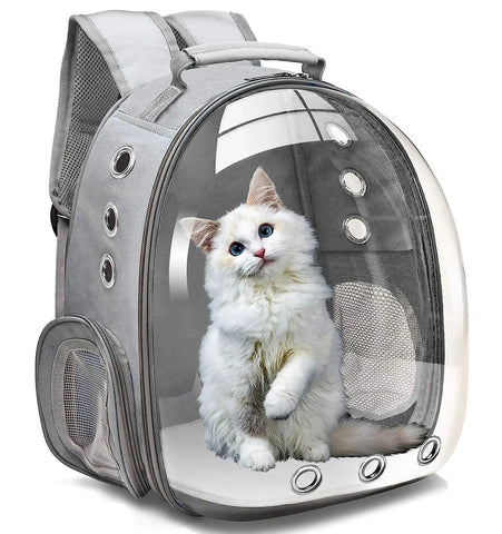 Cat Pet Carrier Backpack Transparent Capsule Bubble Pet Backpack Small Animal Puppy Kitty Bird Breathable Pet Carrier for Travel