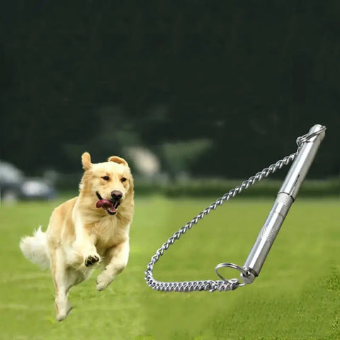 Dog Barking Stainless Steel Dog Silent Ultrasonic Sound Trainer Stainless Steel Training Behavior Aids Dog Whistle