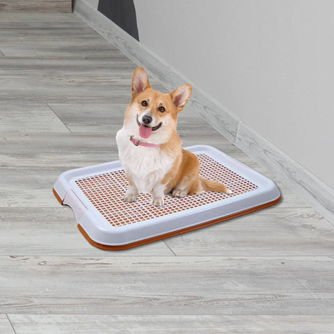 Dog Toilet Anti Slip Removable Mesh Potty Training Tray Puppy Pee Pad Holder for Small Dog Cat Pet Cleaning Supplies