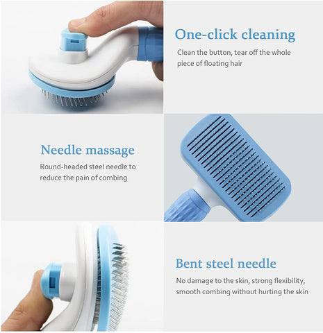 Dog Hair Remover Brush Cat Dog Hair Grooming And Care Comb For Long Hair Dog Pet Removes Hairs Cleaning Bath Brush Dog Supplies