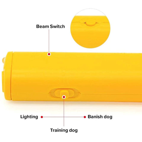 Pet Dog Repeller Anti Barking Stop Electric Shocker  LED Ultrasonic Dogs Adapter Training Behavior Aids Without Battery with