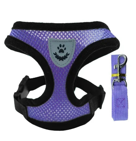 Cat Harness Vest Walking Lead Leash for Puppy Dogs Collar Adjustable Mesh Dog Harness for Small Medium Dogs Kitten Accessories