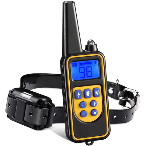 Remote Dog Training Collar Obedience Behavior Electronic Static Anti-Bark Electronic Shock Collar E-Collar Stimulation No-Bark