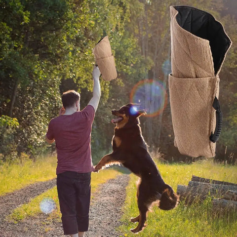 Practical Stable Interactive Play Durable Jute Training Young Arm Protection Safety Pet Dog Bite Sleeve Thickened