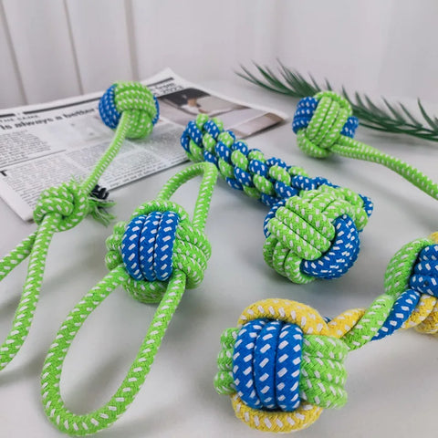 Pet Dog Toys for Large Small Dogs Toy Interactive Cotton Rope Mini Dog Toys Ball for Dogs Accessories Toothbrush Chew Puppy Toy