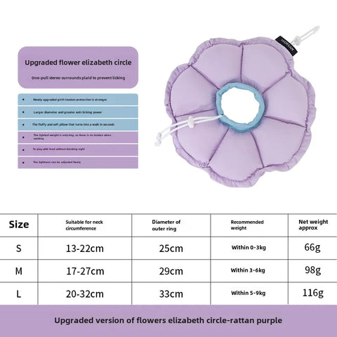 HiDREAM-Waterproof Elizabeth Circle for Cat, Soft Hood, Kitten Anti-Lick, Anti-Bite, Dog Shame Circle, Sterilization