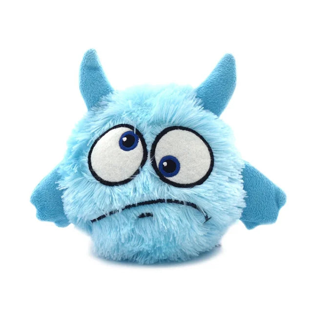 Interactive Dog Toys Bouncing Giggle Shaking Ball Dog Plush Toy Electronic Vibrating Automatic Moving Sounds Monster Puppy Toys