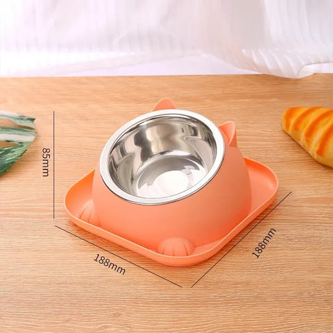 Fun Shaped Anti Tipping Cat Bowl With Added Water to Prevent Ants