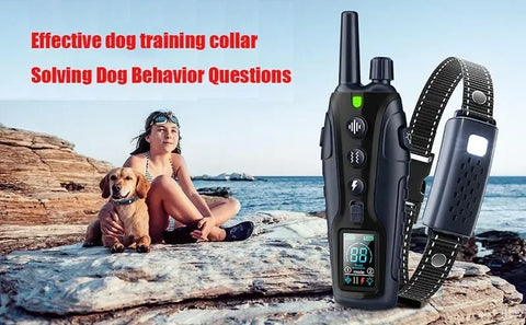 1000m Smart Dog Training Collar with Remote Electric Shocker Suitable for Preventing Dog Barking Pet Behavior Training Supplies