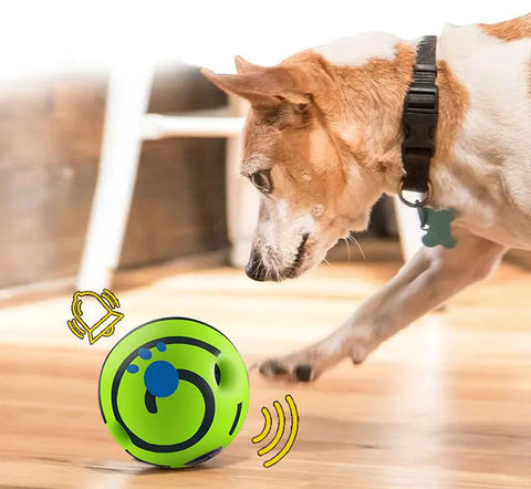 Dog Toy Wobble Wag Giggle Ball Getting Dog Attention Toy Fun Giggle Sounds When Rolled or Shaken Pets Know Best As Seen On TV