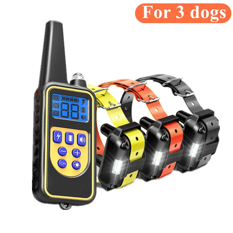 Remote Dog Training Collar Obedience Behavior Electronic Static Anti-Bark Electronic Shock Collar E-Collar Stimulation No-Bark