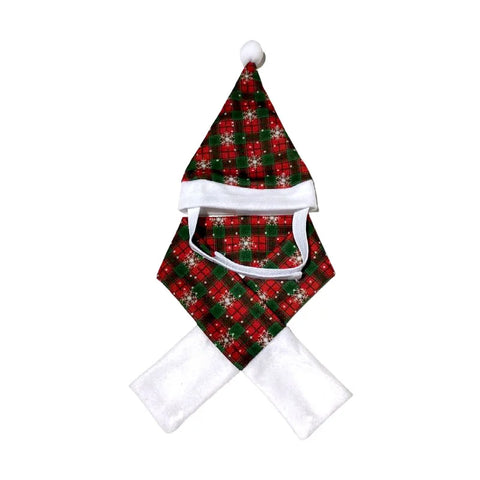 Christmas Dog Scarf Hat Santa Claus Dog Cat Costumes Hat Warm Pet Cosplay Costume Christmas Clothes Pet Clothes New Year Gift