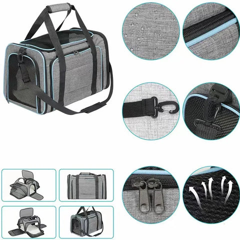 Pet Carriers Backpack Portable Breathable Foldable Cat Bag Transport for Cats Dog Carrier Bags Outdoor Travel Pets Transport Bag