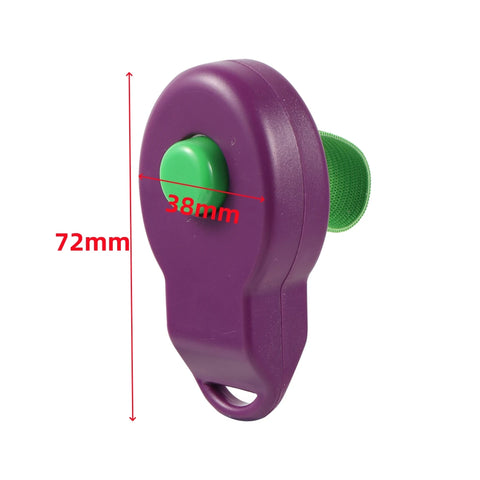 1Pc Pet Training Ring Clicker Elastic Band Sound Generator Dog Behavioral Deterrent Training Pet Training Supplies Purple/Blue