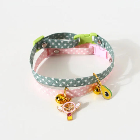 New Adjustable Kitten Collar with Bell Cut Pet Cat Collars Breakaway Cats Necklace Puppy Collar Cat Supplies Cat Accessories