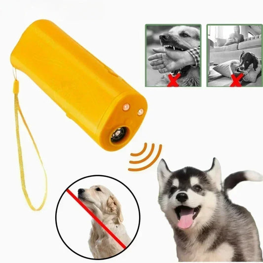 LED 3 in 1 Pet Dog Repeller Anti Barking Stop Bark Training Device Trainer Ultrasonic Anti Barking Ultrasonic Without Battery