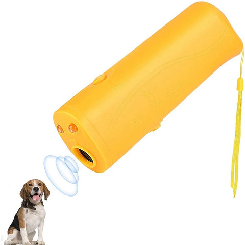 Pet Dog Repeller Anti Barking Stop Electric Shocker  LED Ultrasonic Dogs Adapter Training Behavior Aids Without Battery with